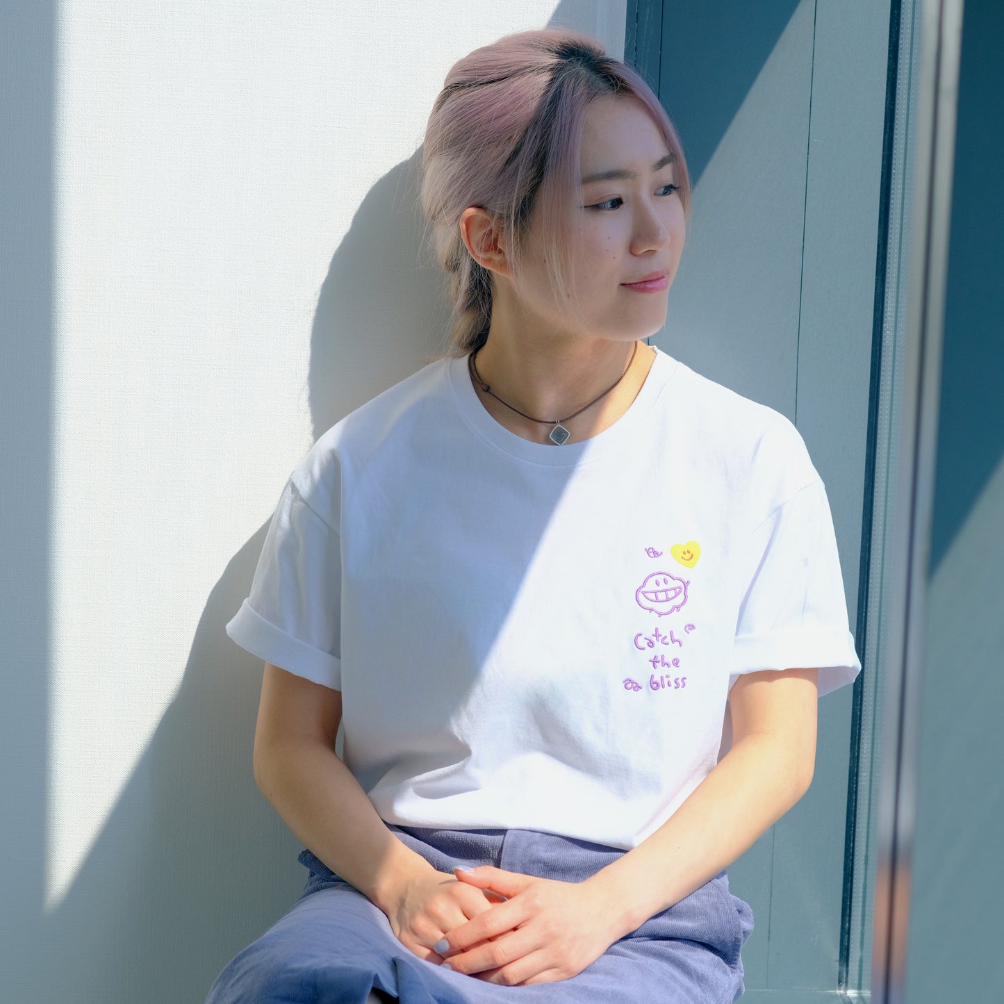 塵短袖 Tee 白《Catch the bliss》