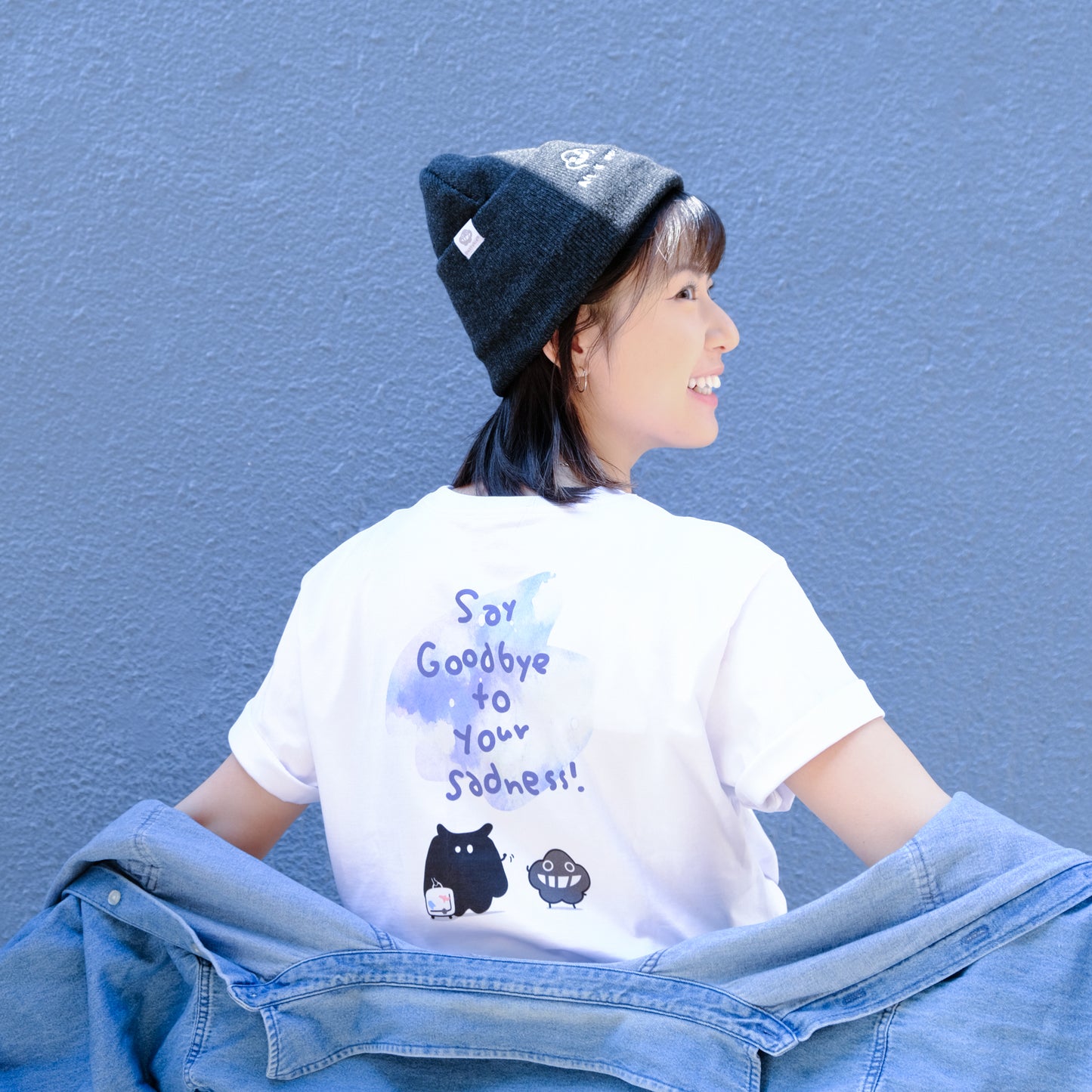 塵短袖 Tee 白《Rain is grace》