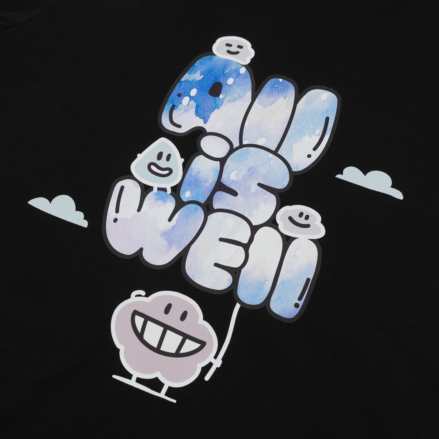 塵短袖 Tee 黑《All is well》
