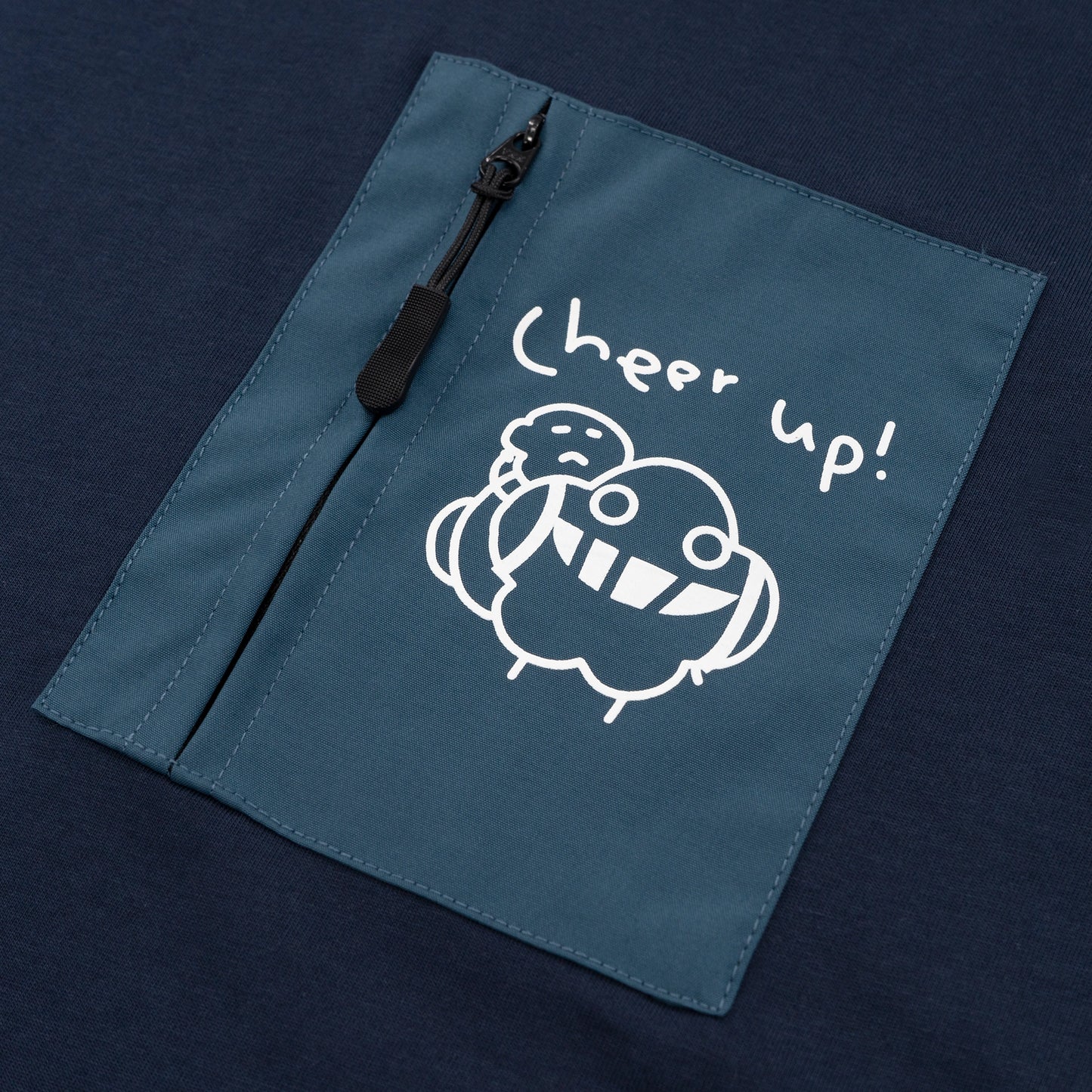 塵短袖 Tee 深藍《Cheer Up》