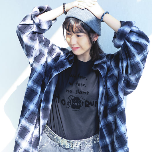 塵短袖 Tee 黑《No Shame to Run》
