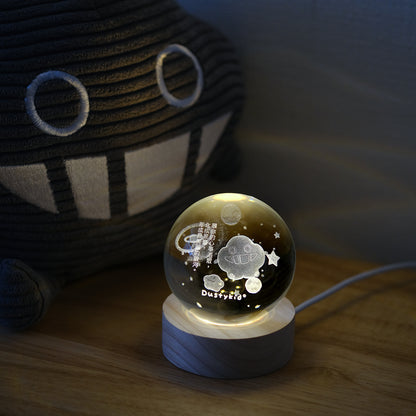 塵水晶球玻璃雕塑《星塵》