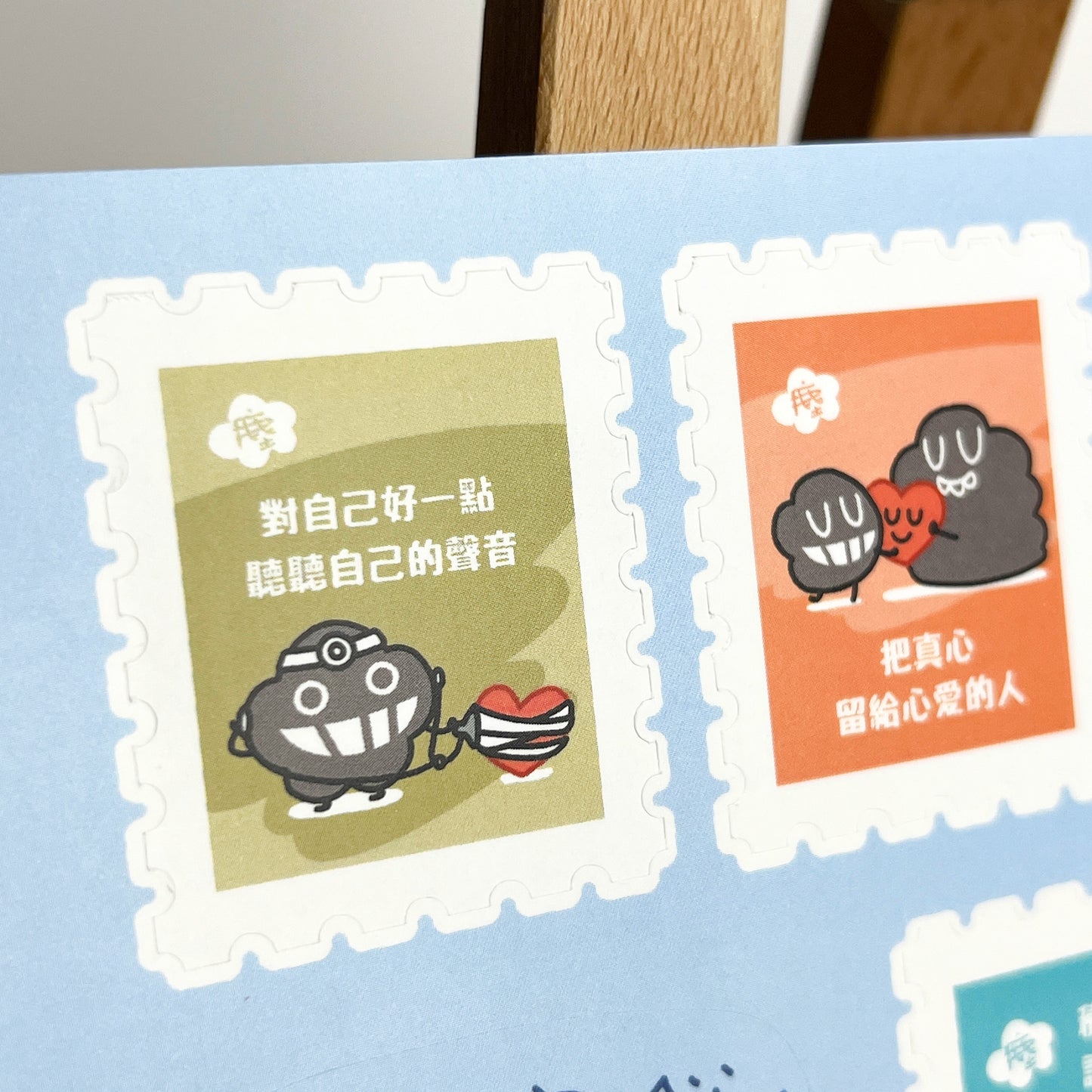 塵郵票貼紙《探望內心》