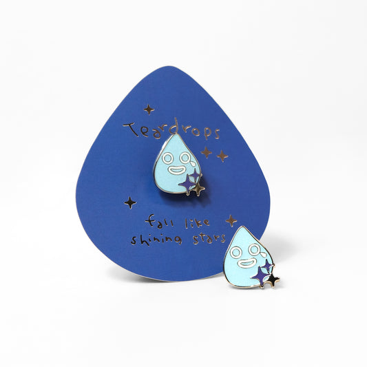 ( 限量特價 )眼淚閃閃心情襟章#T1 《Teardrops fall like shinning stars》