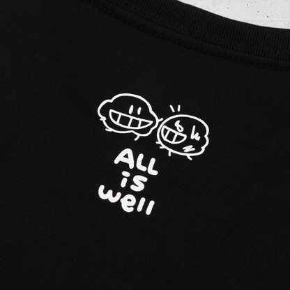 塵短袖 Tee 黑《All is well》