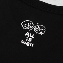 Load image into Gallery viewer, 塵短袖 Tee 黑《All is well》
