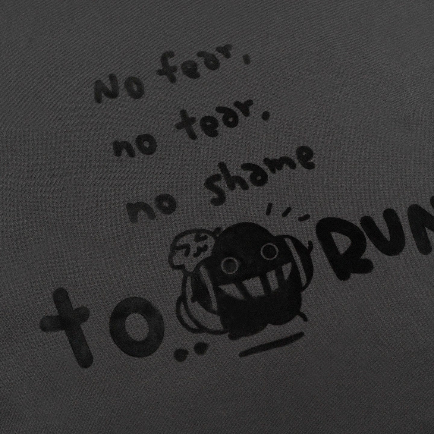 塵短袖 Tee 黑《No Shame to Run》